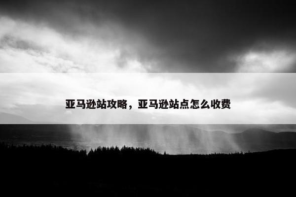 亚马逊站攻略，亚马逊站点怎么收费