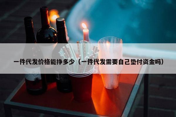 一件代发价格能挣多少（一件代发需要自己垫付资金吗）