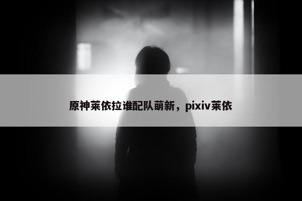 原神莱依拉谁配队萌新，pixiv莱依