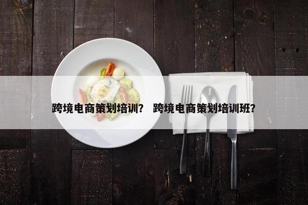 跨境电商策划培训？ 跨境电商策划培训班？