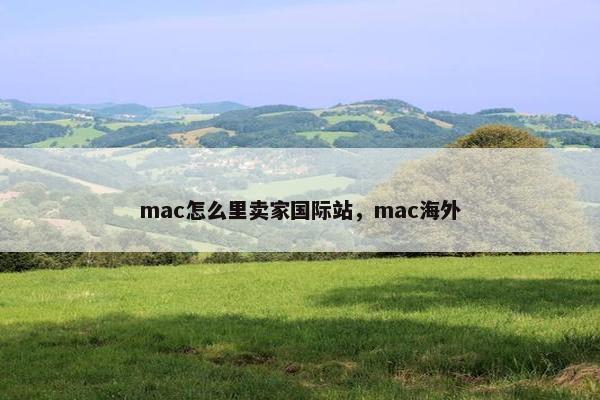 mac怎么里卖家国际站，mac海外