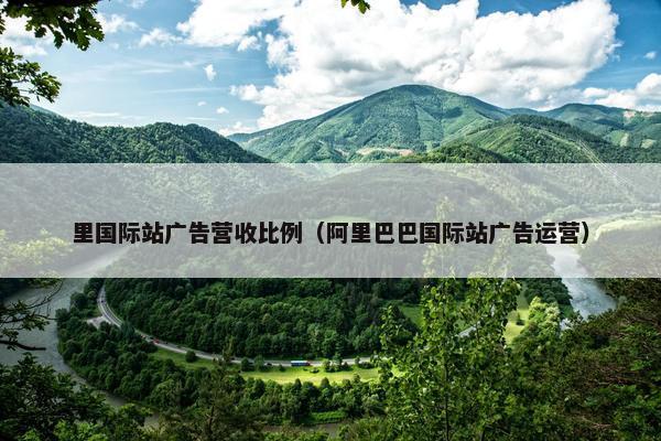 里国际站广告营收比例（阿里巴巴国际站广告运营）