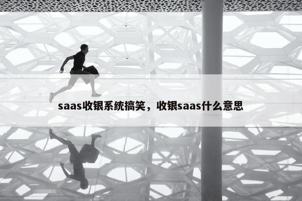 saas收银系统搞笑，收银saas什么意思