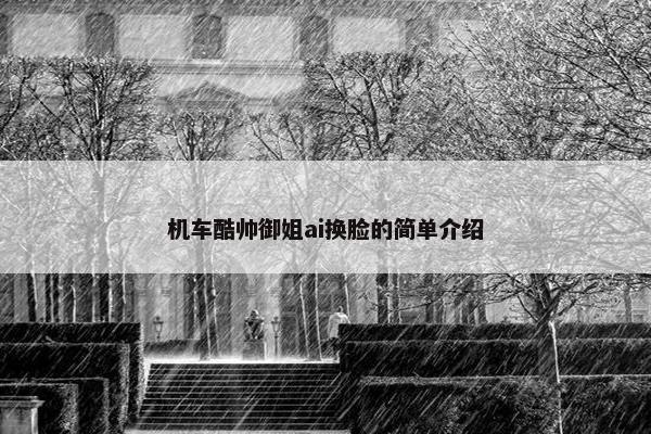 机车酷帅御姐ai换脸的简单介绍