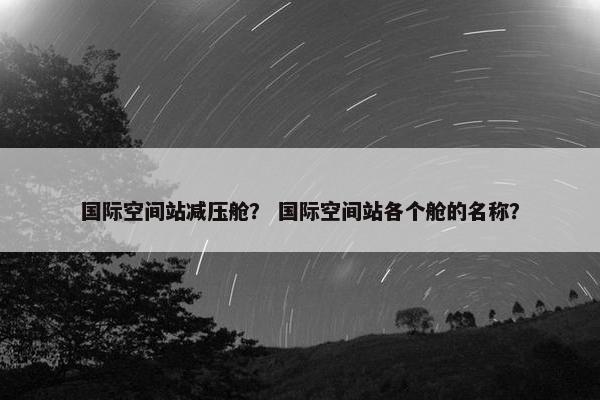 国际空间站减压舱？ 国际空间站各个舱的名称？