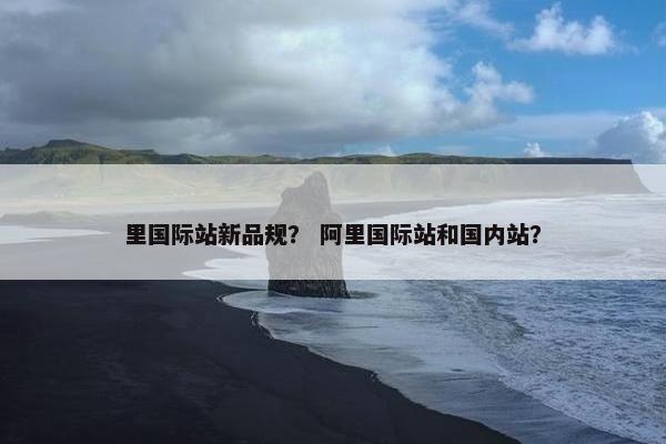 里国际站新品规？ 阿里国际站和国内站？