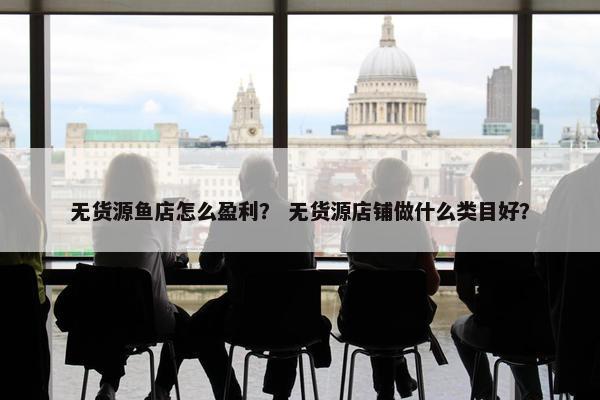 无货源鱼店怎么盈利？ 无货源店铺做什么类目好？