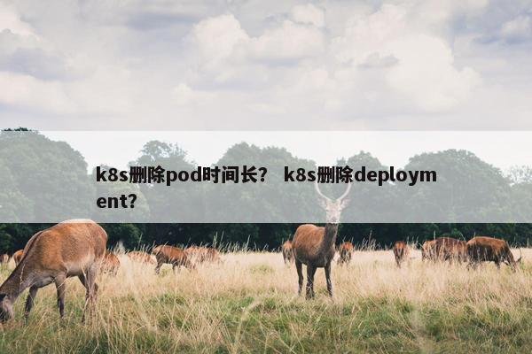 k8s删除pod时间长？ k8s删除deployment？