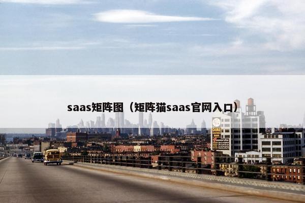 saas矩阵图（矩阵猫saas官网入口）
