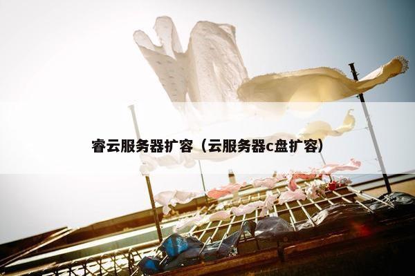 睿云服务器扩容（云服务器c盘扩容）