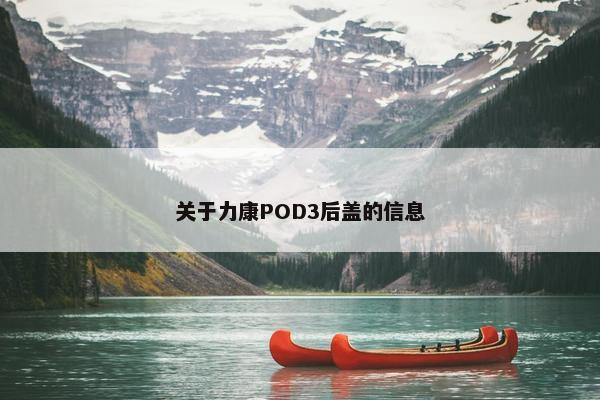 关于力康POD3后盖的信息