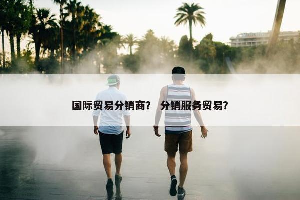 国际贸易分销商？ 分销服务贸易？