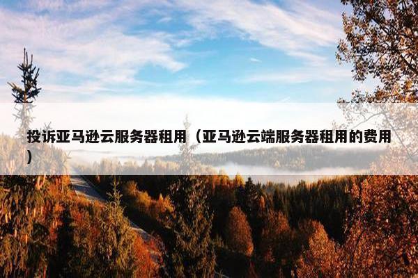投诉亚马逊云服务器租用（亚马逊云端服务器租用的费用）