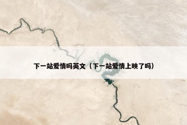 下一站爱情吗英文（下一站爱情上映了吗）