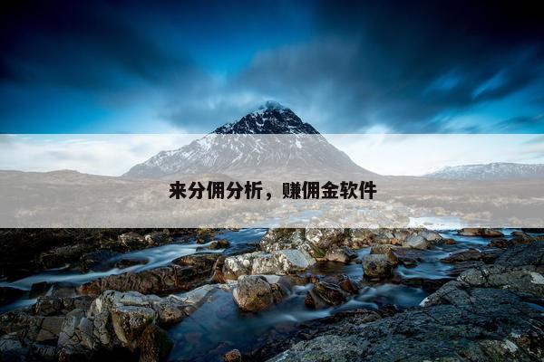 来分佣分析，赚佣金软件