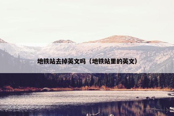 地铁站去掉英文吗（地铁站里的英文）