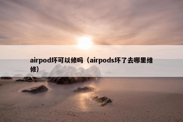 airpod坏可以修吗（airpods坏了去哪里维修）