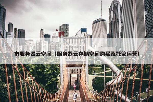 市服务器云空间（服务器云存储空间购买及托管运营）