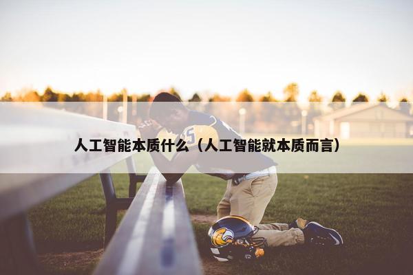 人工智能本质什么（人工智能就本质而言）
