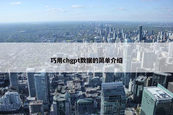 巧用chgpt数据的简单介绍