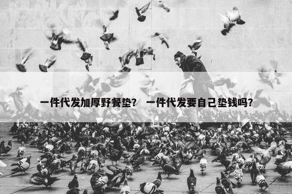 一件代发加厚野餐垫？ 一件代发要自己垫钱吗？