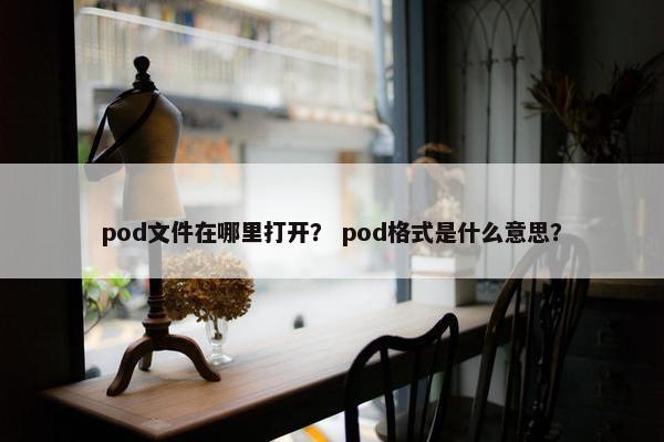 pod文件在哪里打开？ pod格式是什么意思？