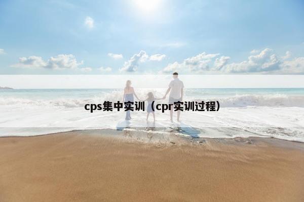 cps集中实训（cpr实训过程）