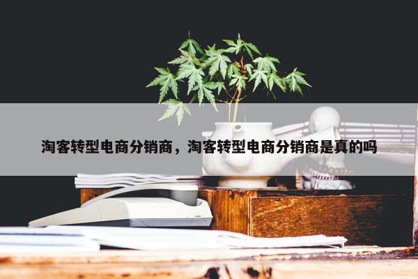 淘客转型电商分销商，淘客转型电商分销商是真的吗
