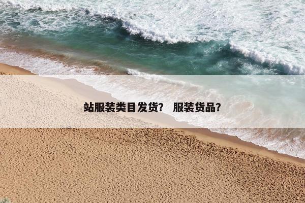 站服装类目发货？ 服装货品？