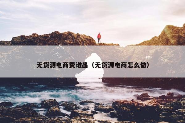 无货源电商费谁出（无货源电商怎么做）