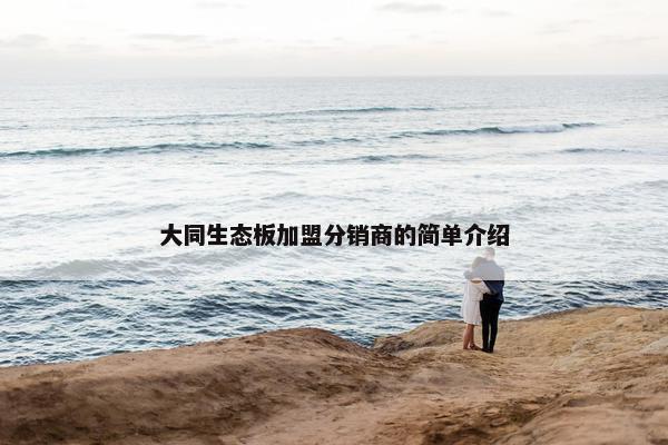 大同生态板加盟分销商的简单介绍