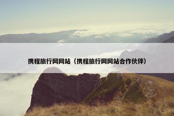 携程旅行网网站（携程旅行网网站合作伙伴）