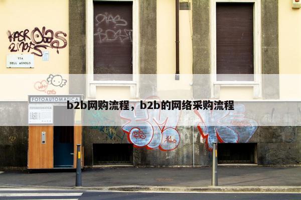 b2b网购流程，b2b的网络采购流程