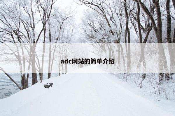 adc网站的简单介绍