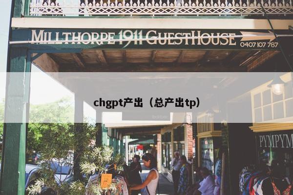 chgpt产出（总产出tp）