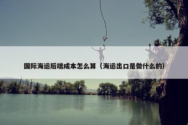 国际海运后端成本怎么算（海运出口是做什么的）