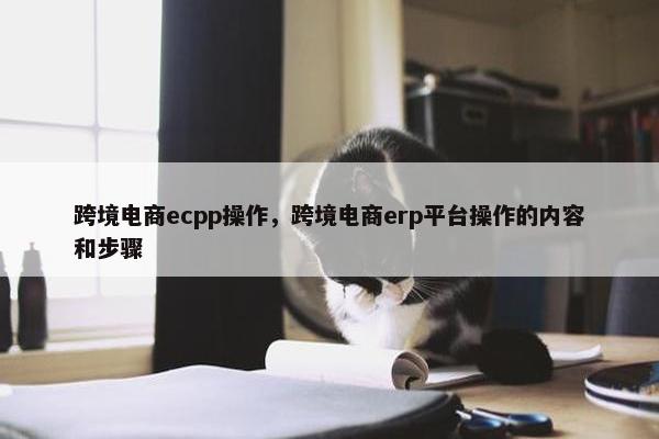 跨境电商ecpp操作，跨境电商erp平台操作的内容和步骤