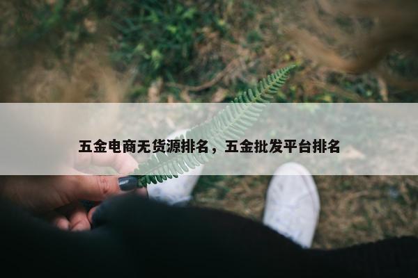 五金电商无货源排名，五金批发平台排名