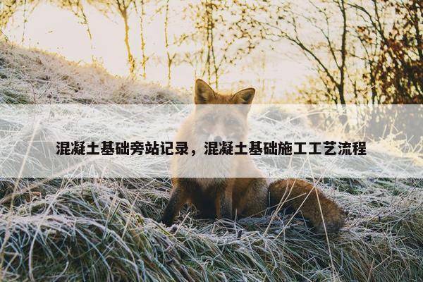 混凝土基础旁站记录，混凝土基础施工工艺流程