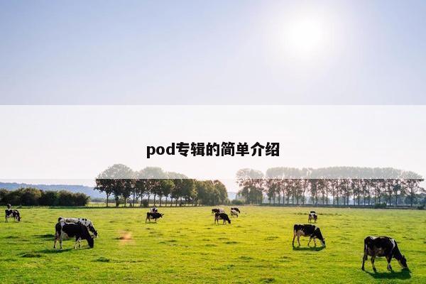 pod专辑的简单介绍