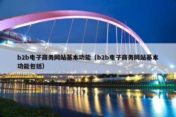 b2b电子商务网站基本功能（b2b电子商务网站基本功能包括）