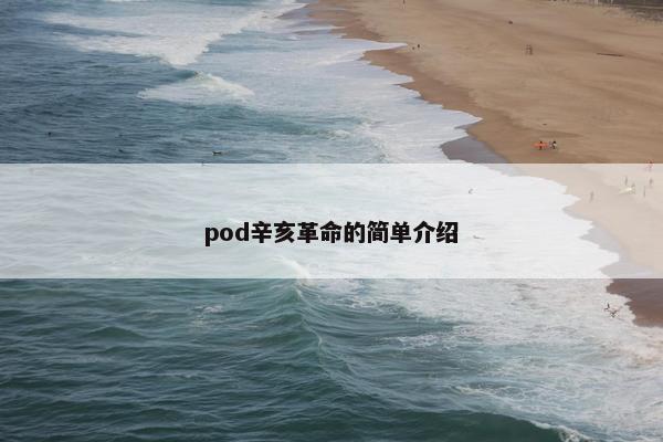 pod辛亥革命的简单介绍
