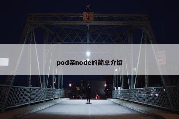 pod亲node的简单介绍