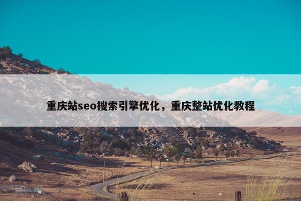 重庆站seo搜索引擎优化，重庆整站优化教程