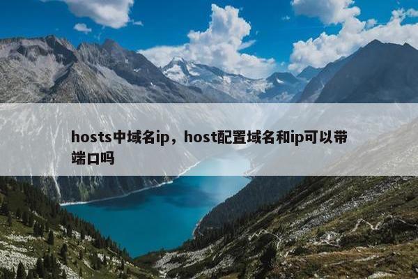 hosts中域名ip，host配置域名和ip可以带端口吗