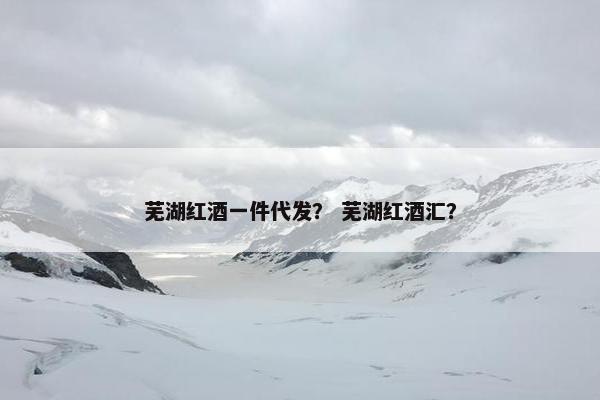 芜湖红酒一件代发？ 芜湖红酒汇？