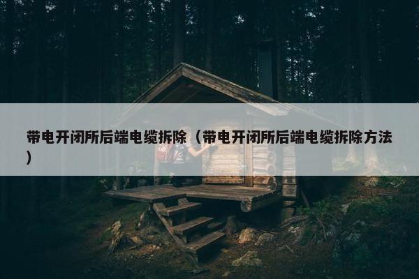 带电开闭所后端电缆拆除（带电开闭所后端电缆拆除方法）
