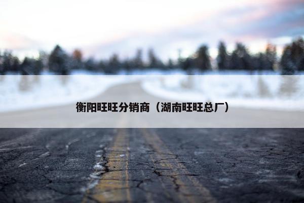 衡阳旺旺分销商（湖南旺旺总厂）