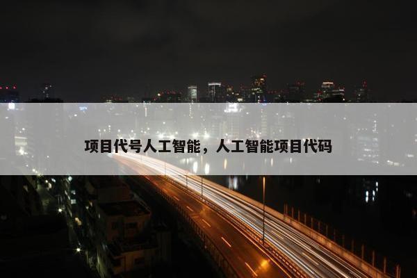 项目代号人工智能，人工智能项目代码