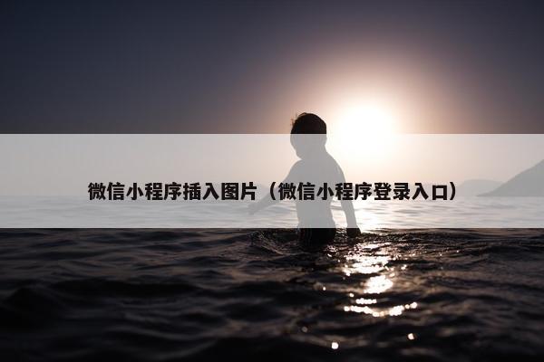 微信小程序插入图片（微信小程序登录入口）